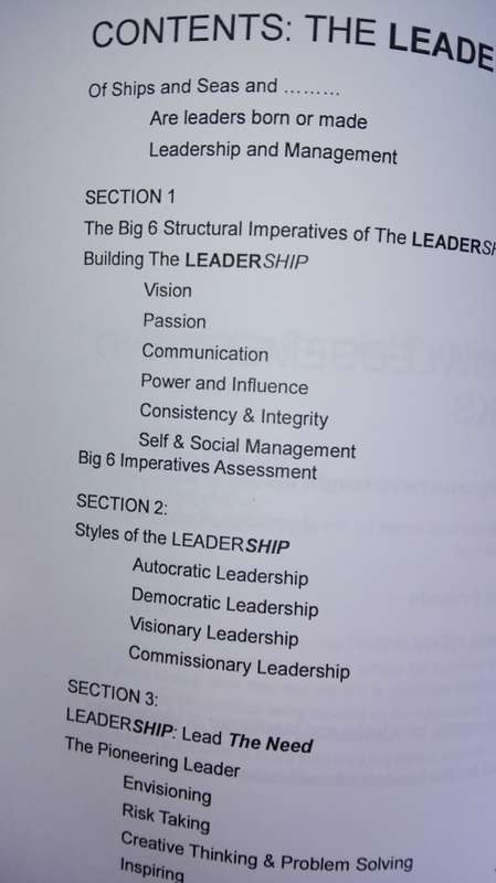 THE LEADERSHIP Dr Mark Manley Building Leadership Structure and Styles for the Great Journey