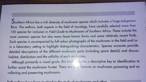 FIELD GUIDE MUSHROOMS OF SOUTHERN AFRICA  G C A van der Westhuizen Albert Eicker