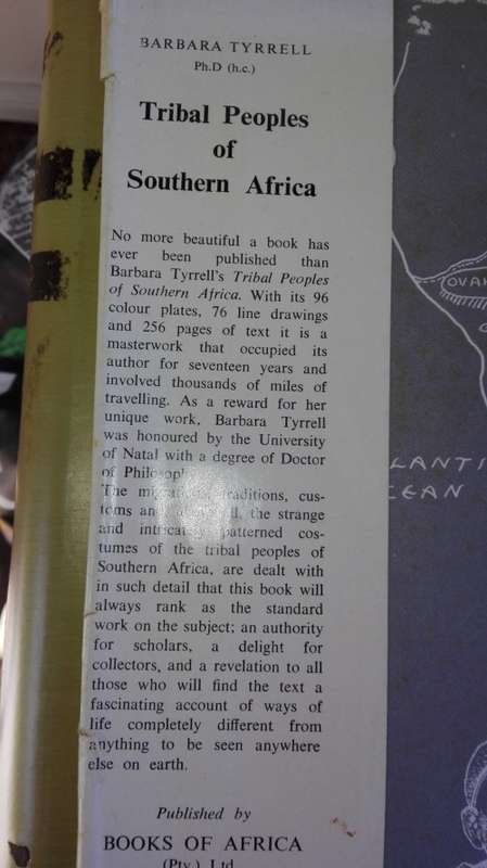 TRIBAL PEOPLES OF SOUTHERN AFRICA BARBARA TYRRELL Signed First Edition