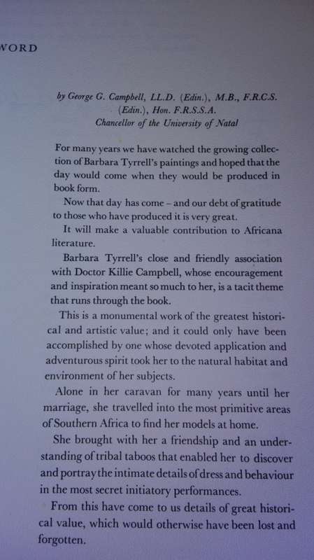 TRIBAL PEOPLES OF SOUTHERN AFRICA BARBARA TYRRELL Signed First Edition