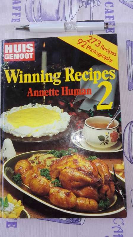 2 Books ; HUISGENOOT Winning Recipes 1 plus Winning Recipes 2 ANNETTE HUMAN  ( Both  in English )