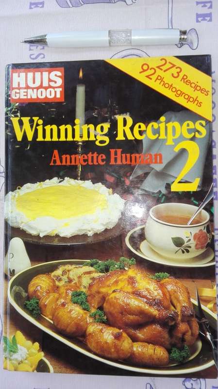 2 Books ; HUISGENOOT Winning Recipes 1 plus Winning Recipes 2 ANNETTE HUMAN  ( Both  in English )