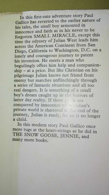 THE BOY WHO INVENTED THE BUBBLE GUN  PAUL GALLICO ( First Edition )