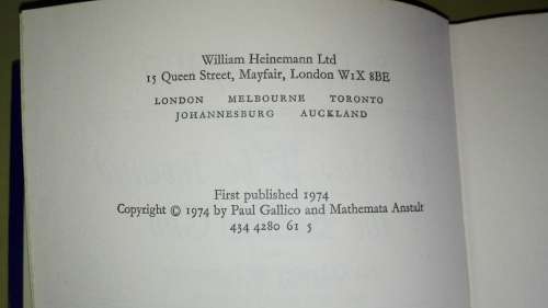 THE BOY WHO INVENTED THE BUBBLE GUN  PAUL GALLICO ( First Edition )