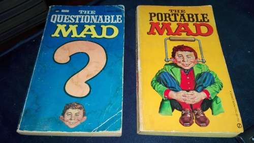 2 MAD'S  ; THE PORTABLE MAD  plus THE QUESTIONABLE MAD