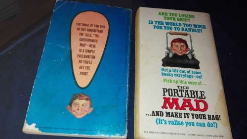 2 MAD'S  ; THE PORTABLE MAD  plus THE QUESTIONABLE MAD
