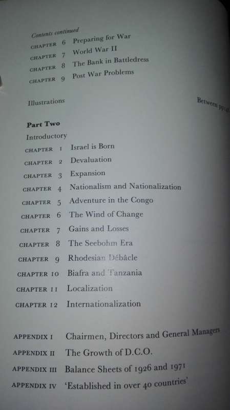 THE DCO STORY A History of Banking in many countries 1925 - 1971 Barclays Bank FNB history )