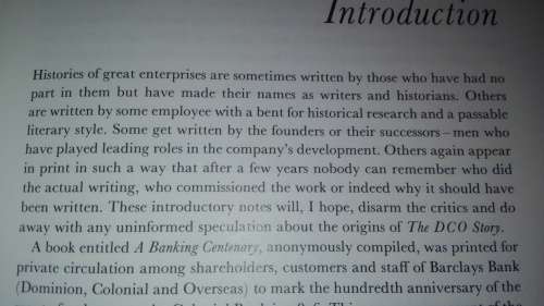 THE DCO STORY A History of Banking in many countries 1925 - 1971 Barclays Bank FNB history )