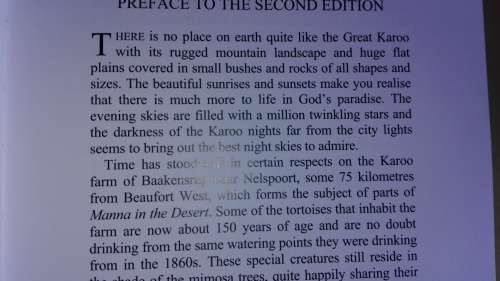 Limited Edition MANNA in the DESERT A RELEVATION of the GREAT KAROO ALFRED de JAGER JACKSON
