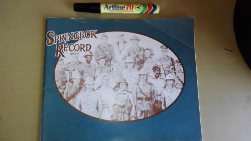 SPRINGBOK RECORD An exhibition 75 years of the history of the Defence Force SPRINGBOK REKORD 1987