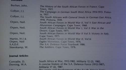 SPRINGBOK RECORD An exhibition 75 years of the history of the Defence Force SPRINGBOK REKORD 1987