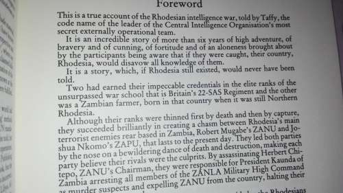 SEE YOU IN NOVEMBER  Rhodesia No Holds barred Intelligence War by and SIGNED  by Peter Stiff