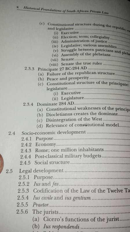 HISTORICAL FOUNDATIONS of South African PRIVATE LAW THOMAS Van Der Merwe STOOP ( history )