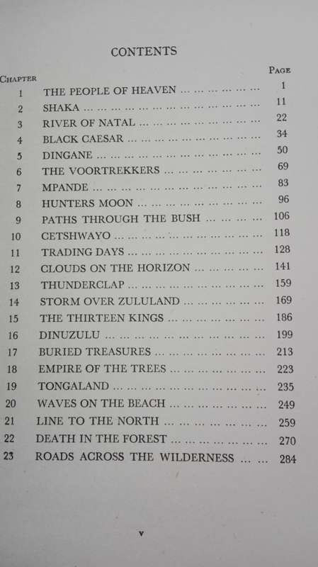 SHAKA'S COUNTRY A Book of Zululand T V BULPIN ( Small damage on the spine )