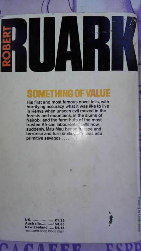 2 Books by ROBERT RUARK The Honey Badger plus Something of Value  ( both Paperback )