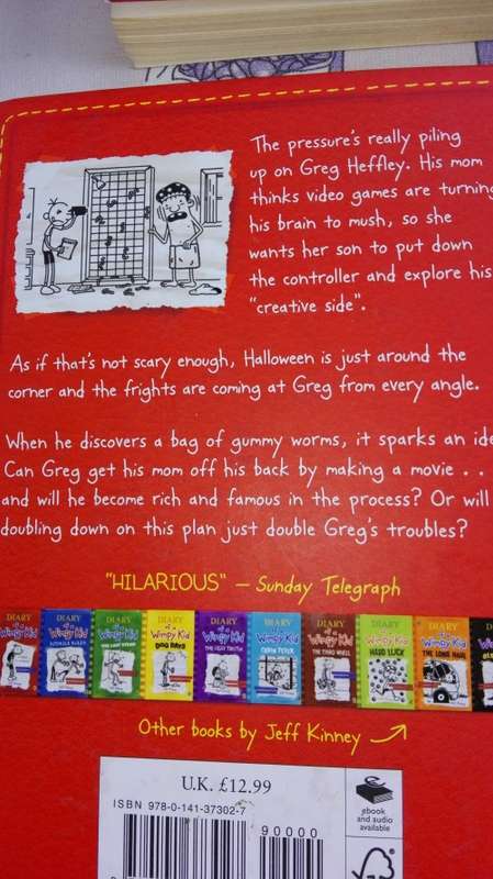 Bundle of 5 DIARY OF A WIMPY KID Books JEFF KINNEY