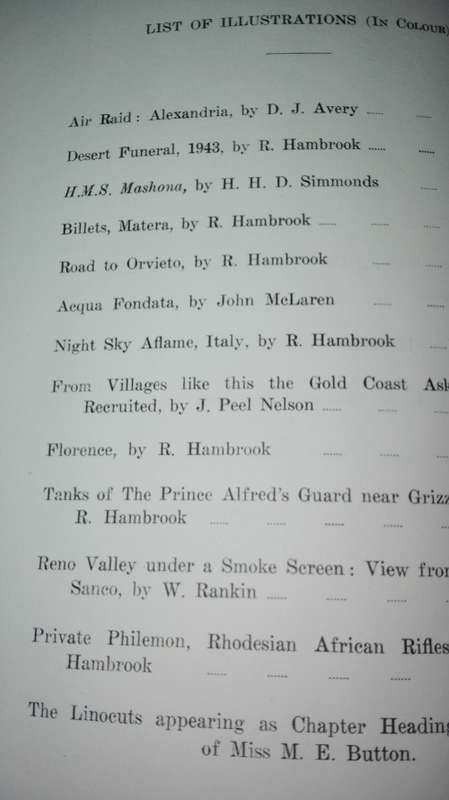 THE WAR HISTORY OF SOUTHERN RHODESIA 1939 - 45 ; J F MACDONALD Volumes 1 and 2