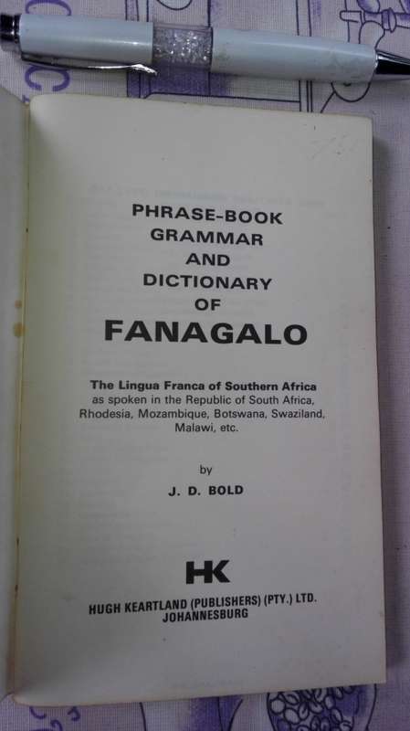 FANAGALO Phrase Book Grammar and Dictionary J D BOLD