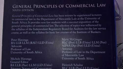 GENERAL PRINCIPLES OF COMMERCIAL LAW SIXTH EDITION