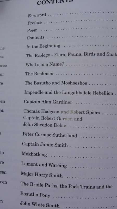 THE SAGA of the SANI PASS and MOKHOTLONG MICHAEL CLARK ( Underberg in the Drakensberg ) 1 pg Stained
