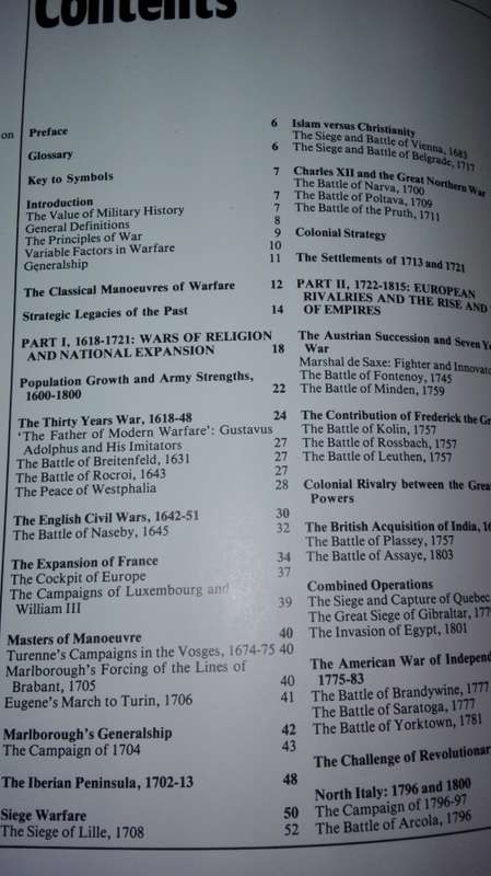 ATLAS of MILITARY STRATEGY  The Art Theory and Practice of War 1618 - 1878 by David G Chandler