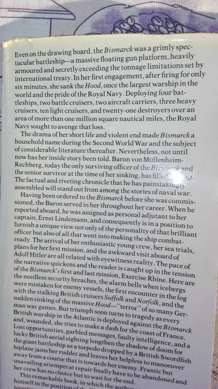2 Books BATTLESHIP BISMARCK A Survivor's Story plus The DISCOVERY of the BISMARCK  Robert D BALLARD