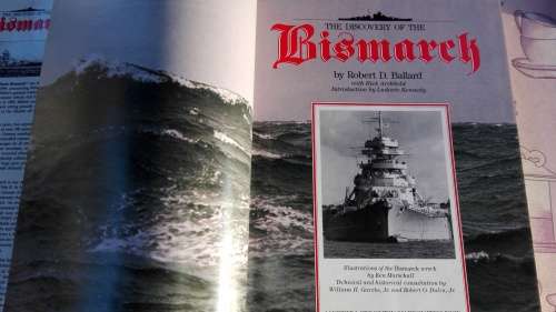 2 Books BATTLESHIP BISMARCK A Survivor's Story plus The DISCOVERY of the BISMARCK  Robert D BALLARD