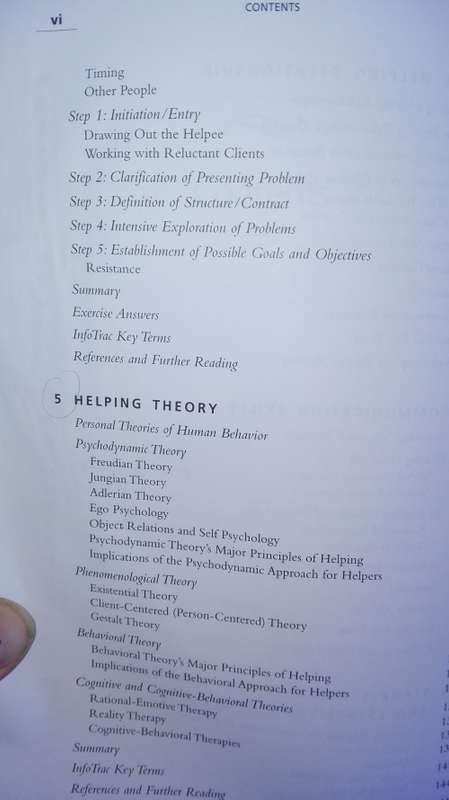 EFFECTIVE HELPING INTERVIEWING and COUNSELLING TECHNIQUES SIXTH . BARBARA F OKUN incl communication