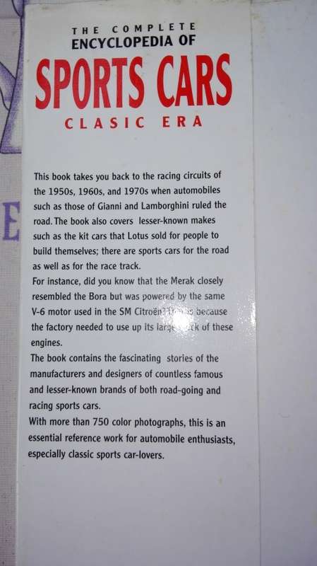 THE COMPLETE ENCYCLOPEDIA OF SPORTS CARS CLASSIC ERA BOB DE LA RIVE BOX