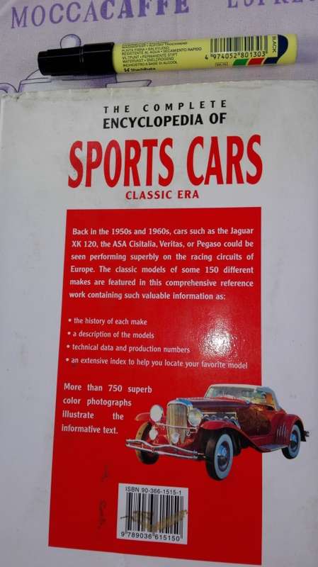 THE COMPLETE ENCYCLOPEDIA OF SPORTS CARS CLASSIC ERA BOB DE LA RIVE BOX