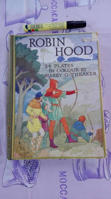 ROBIN HOOD BY HARRY G THEAKER 24 Colour Plates around 1934  Vintage Classic