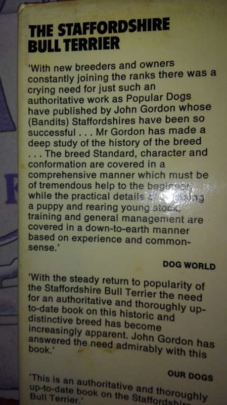 THE STAFFORDSHIRE BULL TERRIER BY JOHN F GORDON