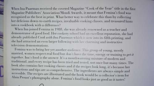 THE FEMINA COOKBOOK with INA PAARMAN   Magazine Cook of the Year cooking
