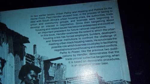PATHS TO POWER PAUL HENDLER South African Institute of Race Relations
