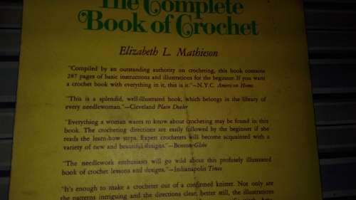 THE COMPLETE BOOK OF CROCHET ELIZABETH L MATHIESON