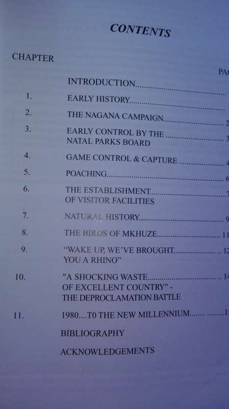 MKHUZE The Formative Years REG GUSH SIGNED The Story of the Mkhuze Game Reserve Kwa Zulu Natal