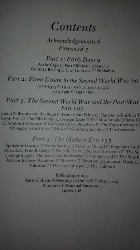 THEY RACED TO WIN 1797 -1979 A History of Racing in South Africa JEAN JAFFEE
