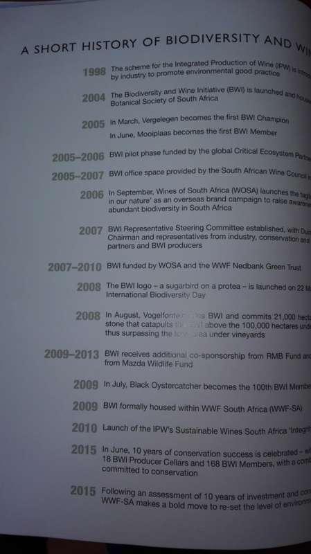 THE WINE KINGDOM Celebrating conservatiom in the Cape inelands  WWF South Africa
