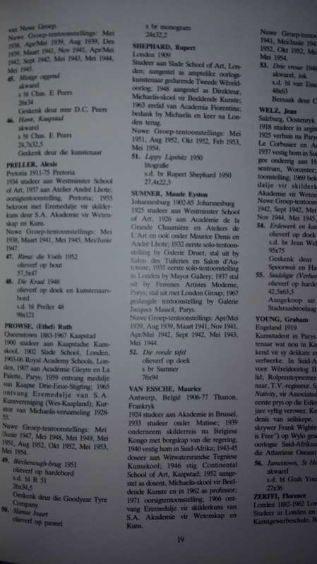Nuwe Groep - New Group 1938 - 1954 - Schoonraad, Murray and Schoonraad, Elzabe S A  ART KUNS