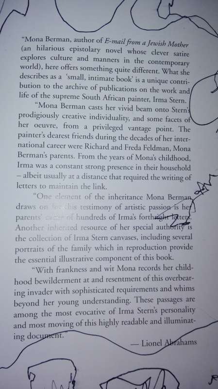 REMEMBERING IRMA MONA BERMAN Irma Stern a Memoir with Letters