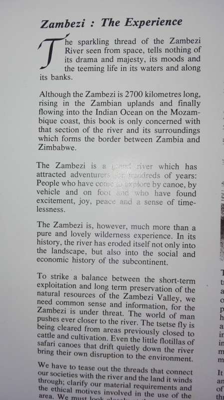 2 Books ZAMBEZI Laurie Watermeyer plus The ZAMBEZI River of the Gods Jan and Fiona Teede - Signed