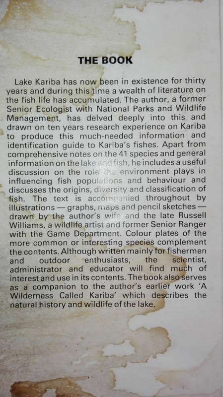 2 Books FISHES OF KARIBA PLUS A WILDERNESS CALLED KARIBA  both by DALE KENMUIR