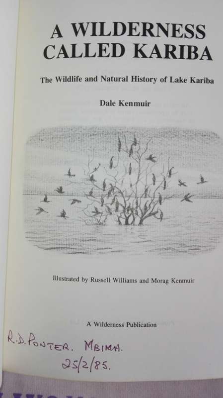 2 Books FISHES OF KARIBA PLUS A WILDERNESS CALLED KARIBA  both by DALE KENMUIR