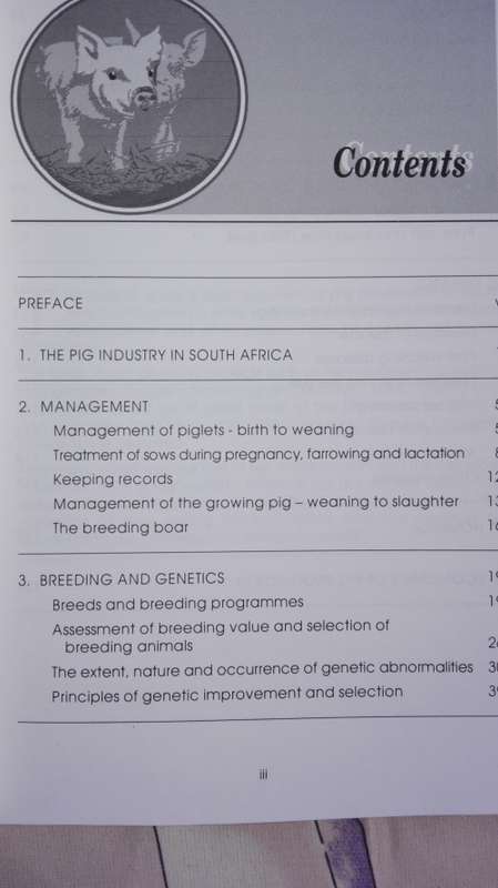 PIG PRODUCTION IN SOUTH AFRICA  Irene Animal Production Institute ; Editor E H Kemm