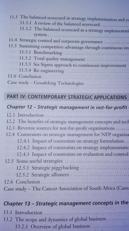 STRATEGIC MANAGEMENT Southern African Concepts and Cases Second Edition TIENIE EHLERS KOBUS LAZENBY