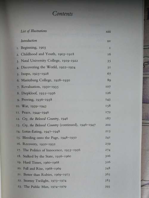 ALAN PATON A BIOGRAPHY PETER F ALEXANDER  ( author of Cry Beloved Country )