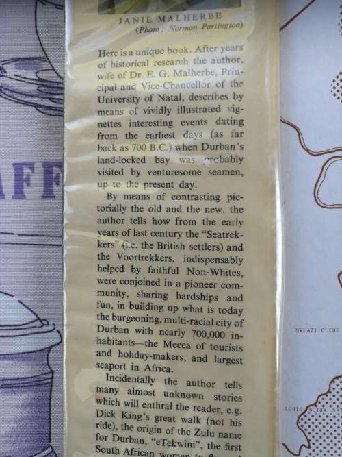 PORT NATAL A PIONEER STORY JANIE MALHERBE ( a classic on Durban history from 700 BC  to 1964 )