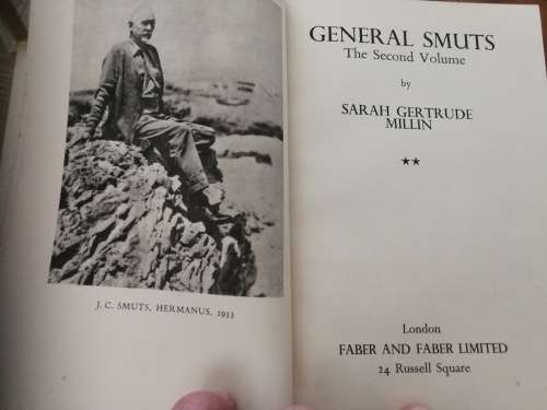 GENERAL SMUTS The Second Volume  by SARAH GERTRUDE MILLIN