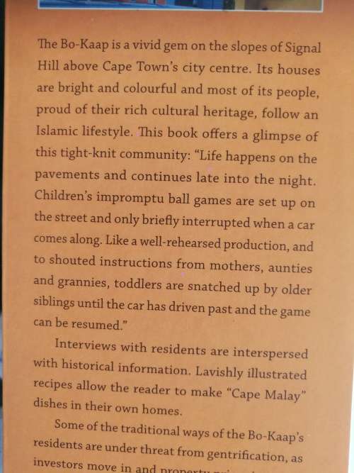 BO-KAAP Inside Cape Town`s Malay Quarter ROBYN WILKINSON and ASTRID KRAGOLSEN - KILLE  ( BO KAAP   )