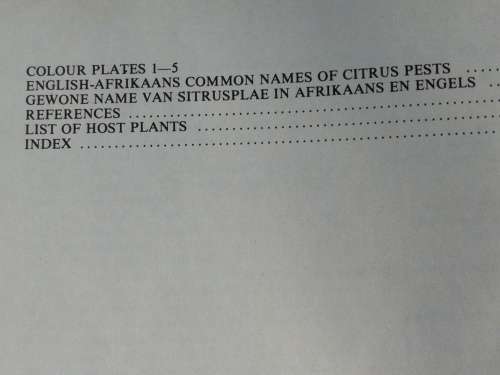 CITRUS PESTS in the REPUBLIC of SOUTH AFRICA E C G BEDFORD Dept of Agriculture ( fruit tree